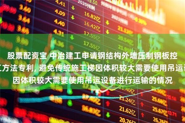 股票配资宝 中冶建工申请钢结构外墙压制钢板控制梯自动化升降施工方法专利, 避免传统施工梯因体积较大需要使用吊运设备进行运输的情况